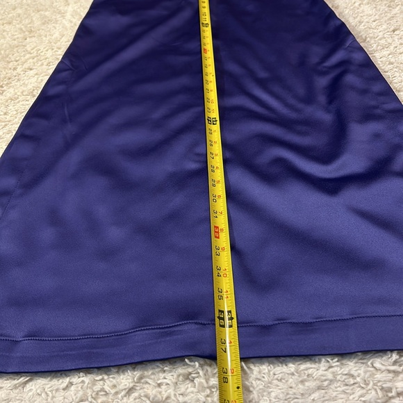 NWT ANTHRO 2 Maeve Sateen Trouser Skirt in navy with pockets - Picture 10 of 10